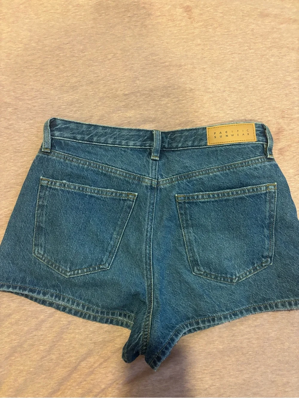 Pacsun Ivy High Waisted Festival Jean Shorts Indigo